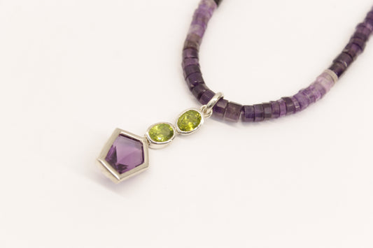 Amatista y peridoto